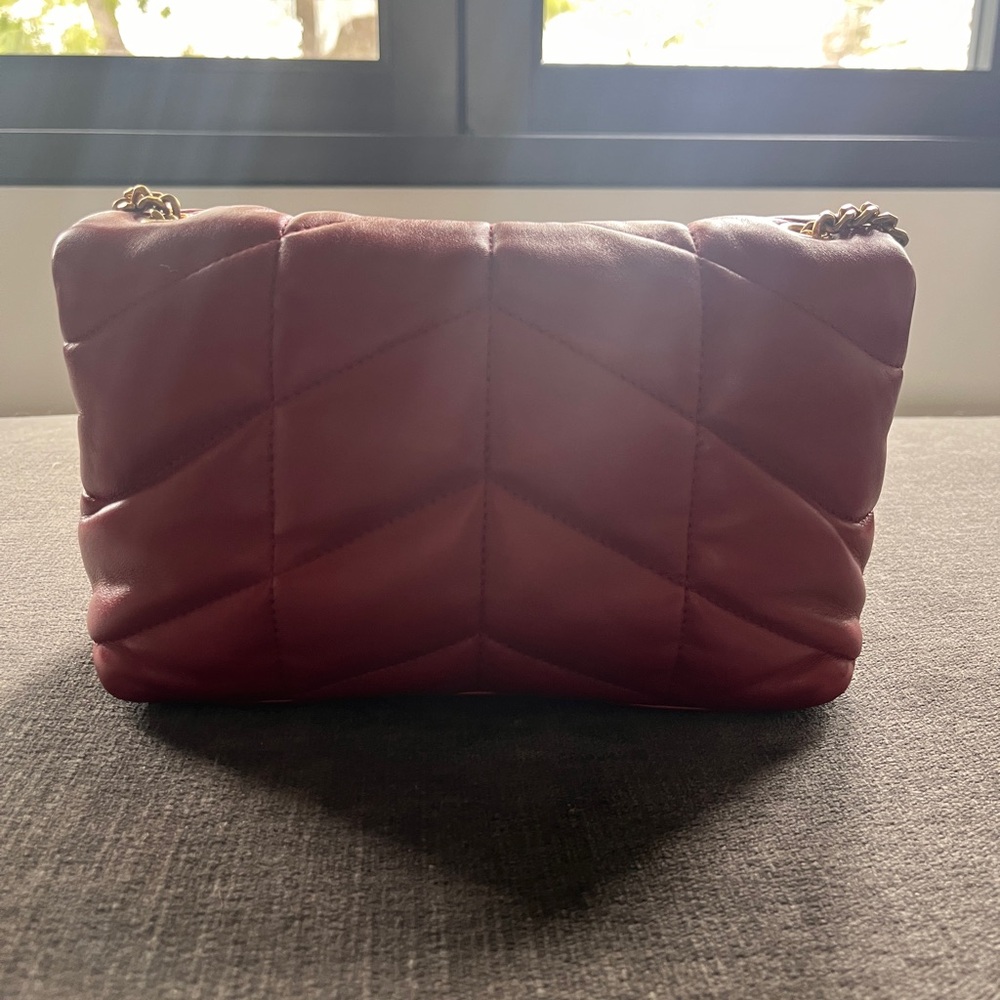 Authentic Yves Saint Laurent mini Loulou red puffer bag - Picture 14 of 14